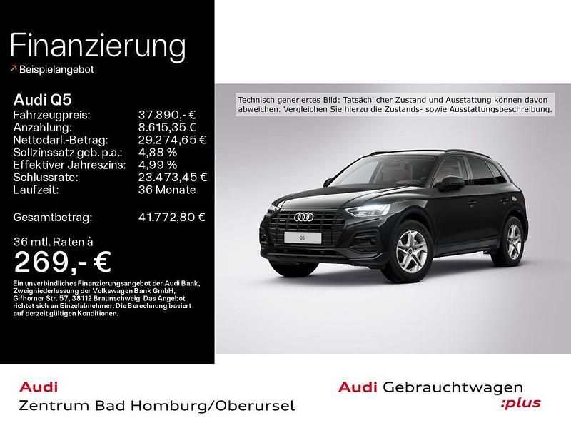Brillantschwarz Gebraucht 2022 Audi Q5 Ambiente SUV | 37.890 € (Guter Preis) - Bild 1/4