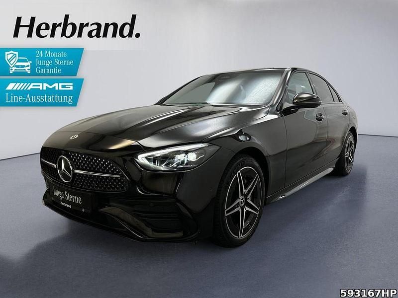 Schwarz Gebraucht 2024 Mercedes C300e AMG Limousine | 46.640 € (Etwas zu teuer) - Bild 1/4