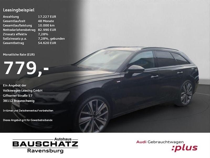 Mythosschwarz metallic Gebraucht 2025 Audi A6 S-Line Kombi | 79.830 € - Bild 1/4