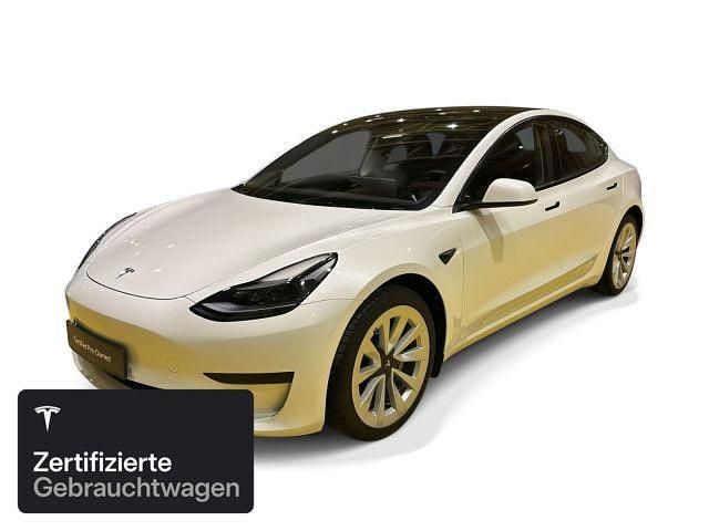 Pearl white multicoat Gebraucht 2022 Tesla Model 3 RWD Limousine | 31.900 € (Teuer) - Bild 1/4