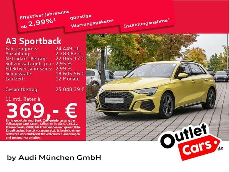 Pythongelb metallic Gebraucht 2021 Audi A3 Ambiente Limousine | 24.449 € (Fairer Preis) - Bild 1/1