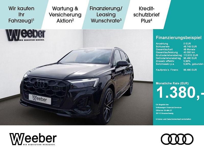 Schwarz Gebraucht 2025 Audi Q7 S-Line SUV | 96.490 € (Teuer) - Bild 1/4