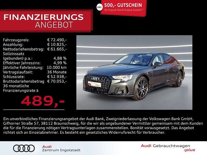 Daytonagrau perleffekt Gebraucht 2023 Audi A8 S-Line Limousine | 72.490 € (Guter Preis) - Bild 1/2