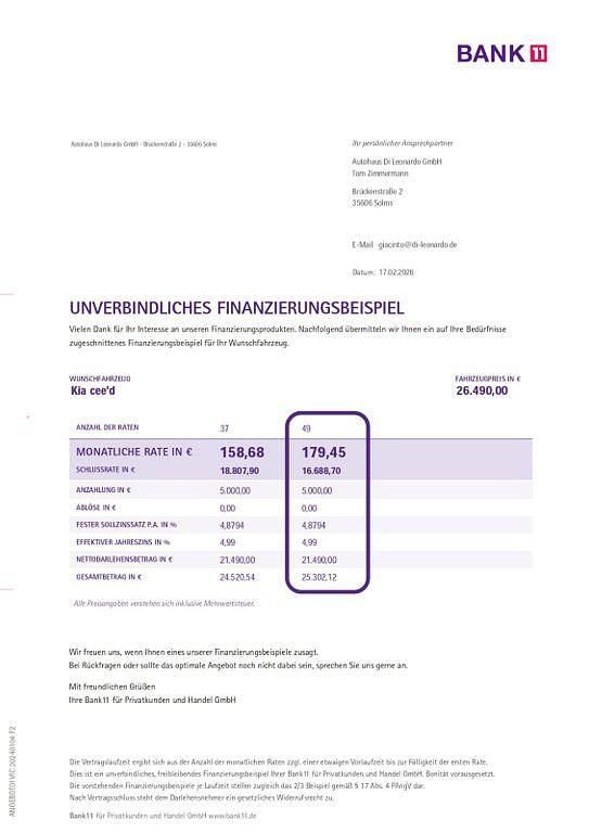 Neu Kia Ceed 140 PS (102 kW) 2025 Schwarz Kleinwagen