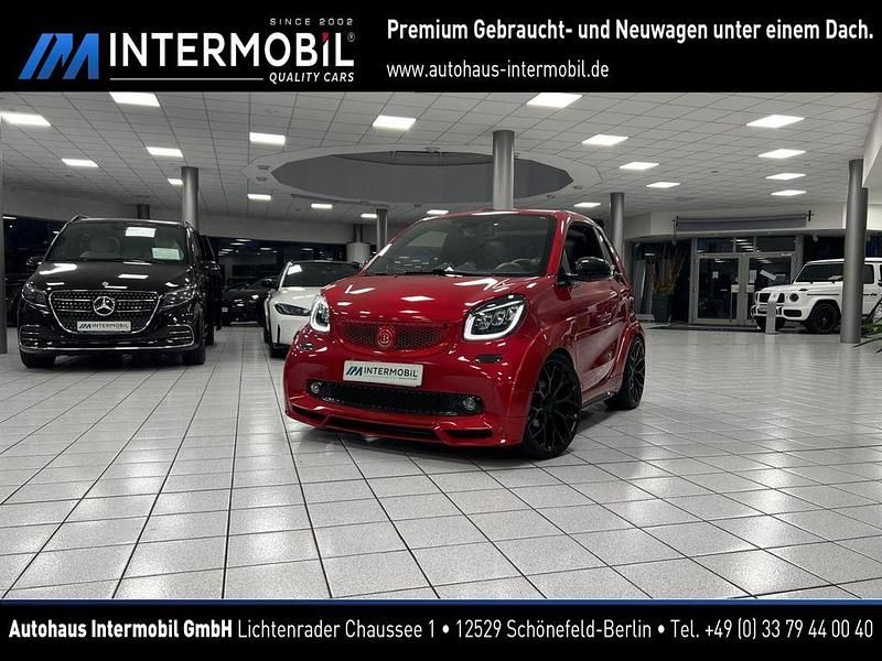 Brabus deep red metallic Gebraucht 2018 Smart ForTwo Cabrio Brabus Cabrio | 59.990 € - Bild 1/4