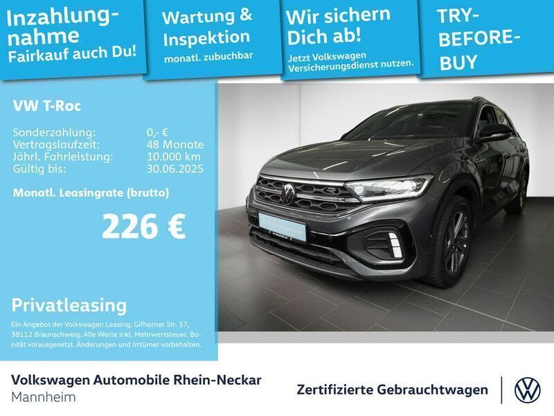 Indiumgrau metallic Gebraucht 2024 VW T-Roc R-line SUV | 30.992 € (Fairer Preis) - Bild 1/2