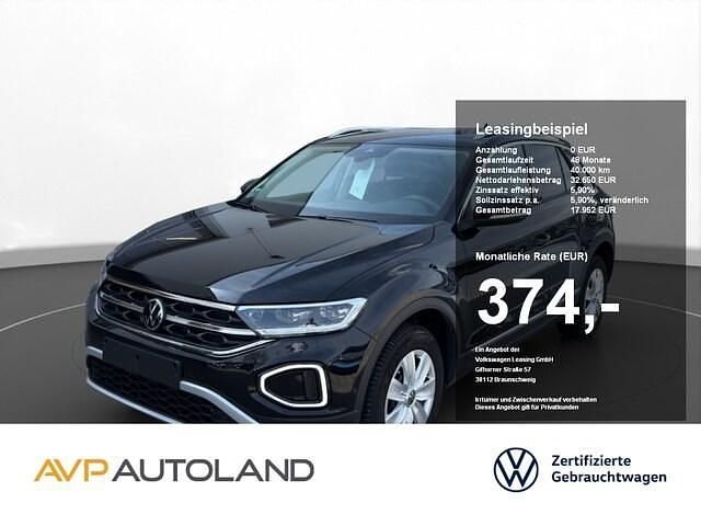 Schwarz Gebraucht 2024 VW T-Roc Style SUV | 32.550 € (Fairer Preis) - Bild 1/4