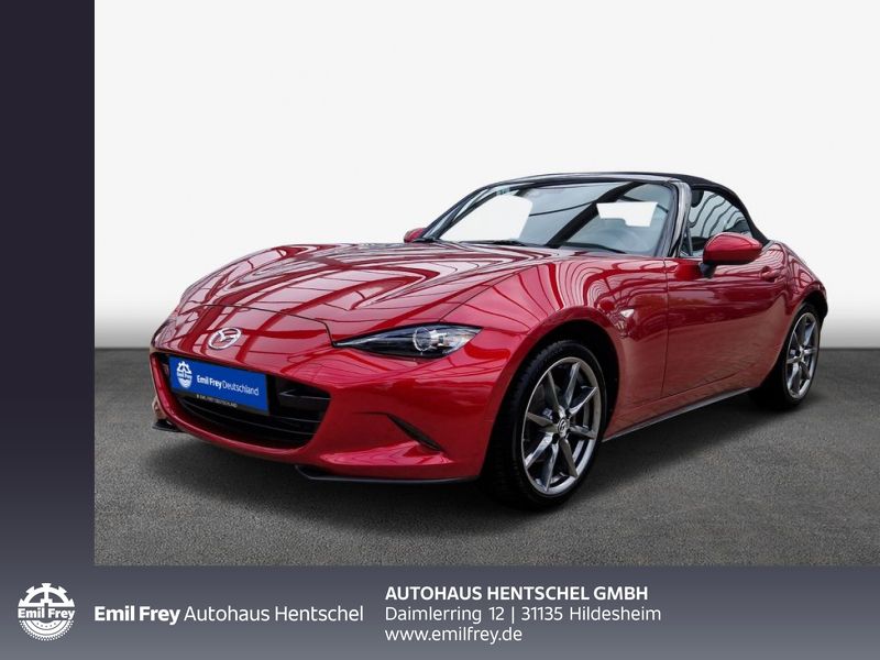 Rot Gebraucht 2019 Mazda MX5 Sports-Line Cabrio | 23.817 € (Fairer Preis) - Bild 1/4