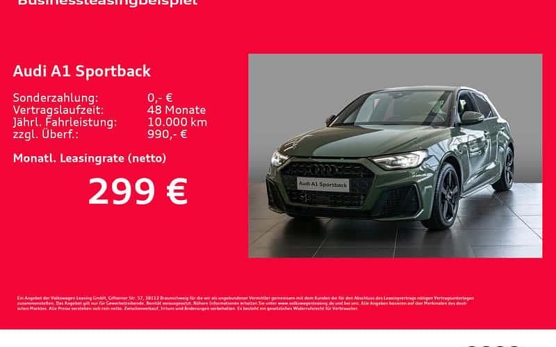 Grün Neu 2025 Audi A1 Sportback S-Line Kleinwagen | 31.105 € (Superpreis) - Bild 1/4