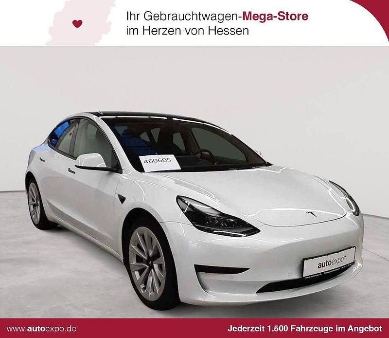 Pearl white multicoat Gebraucht 2021 Tesla Model 3 Standard Range Plus Limousine | 19.890 € (Superpreis) - Bild 1/4