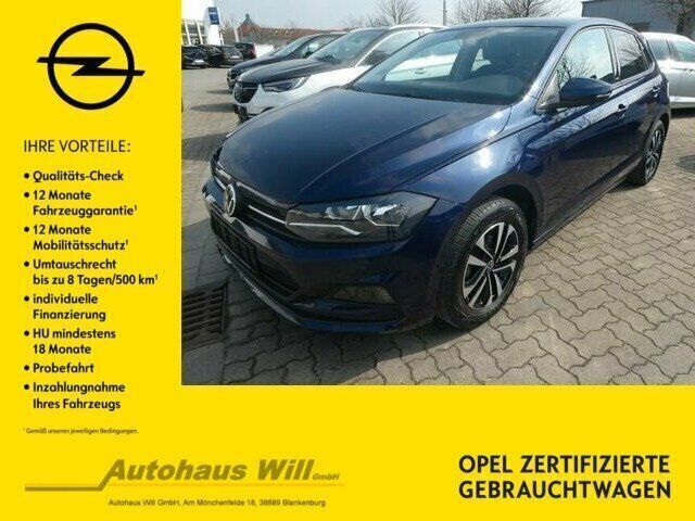 Atlantik blue metallic Gebraucht 2022 VW Polo United Kleinwagen | 16.990 € (Fairer Preis) - Bild 1/4
