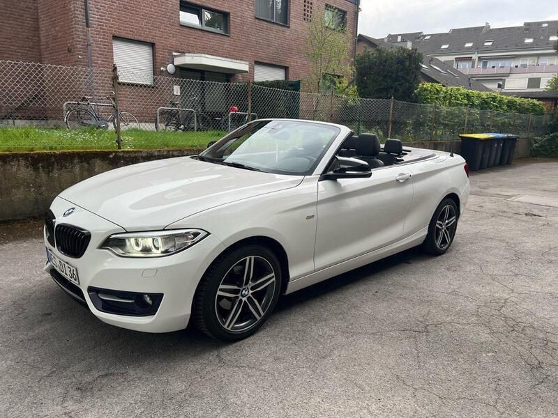Weiß Gebraucht 2016 BMW 218 Sport Line Cabrio | 19.000 € (Fairer Preis) - Bild 1/4