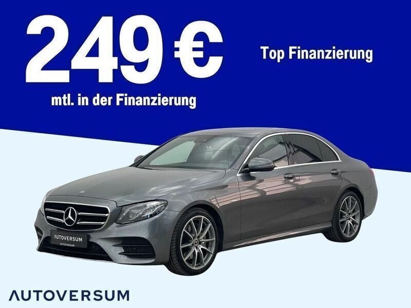 Grau Gebraucht 2019 Mercedes E200 AMG line Limousine | 32.495 € (Superpreis) - Bild 1/4