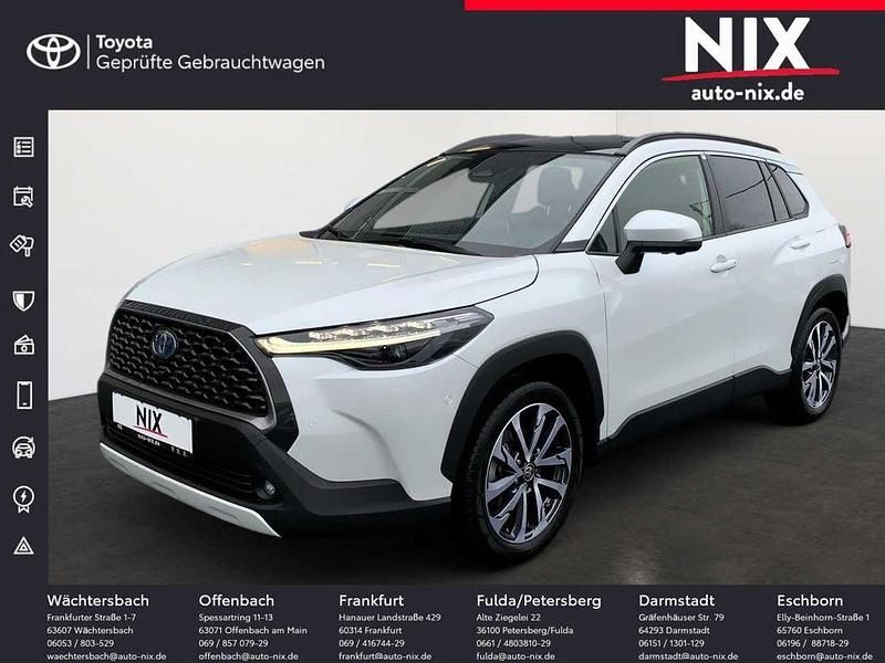 Platinumweiß perleffekt Gebraucht 2023 Toyota Corolla Cross Lounge SUV | 36.990 € (Teuer) - Bild 1/4
