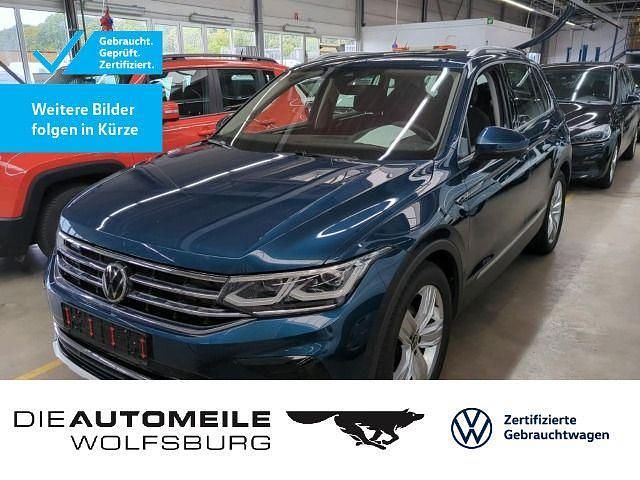 Nightshade blue metallic Gebraucht 2021 VW Tiguan Elegance SUV | 27.490 € (Superpreis) - Bild 1/4