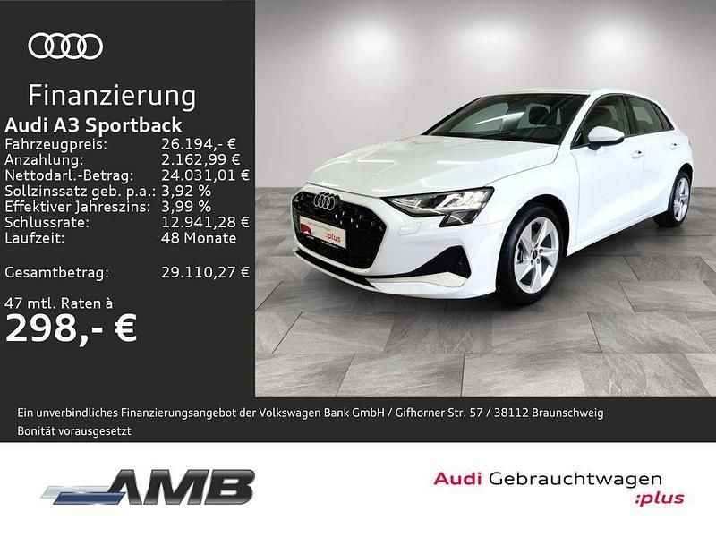 Gebraucht Audi A3 Advanced Plus 116 PS (85 kW) 2025 Gletscherweiß metallic Limousine