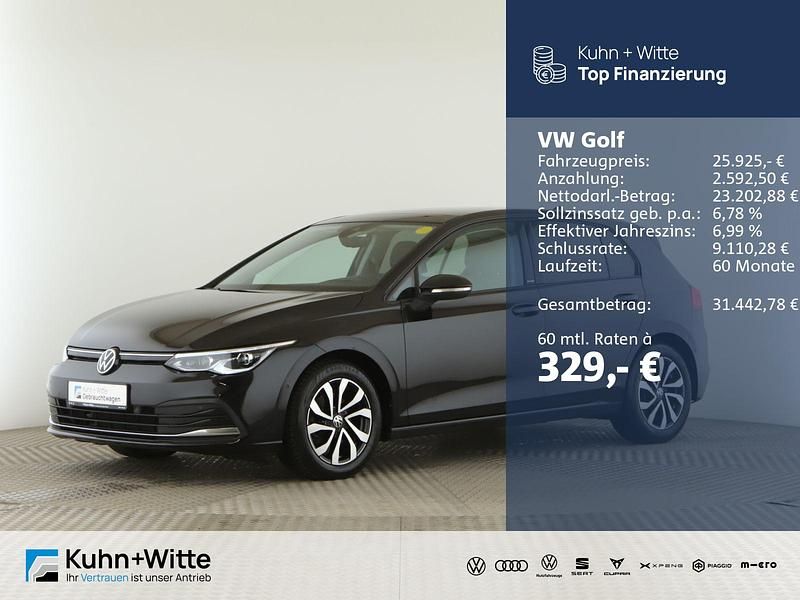 Deep black perleffekt Gebraucht 2022 VW Golf Active Limousine | 23.520 € (Fairer Preis) - Bild 1/3