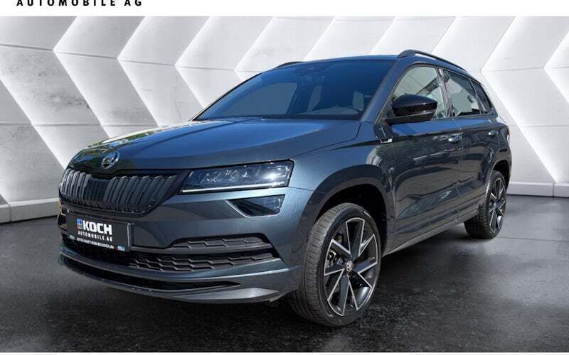 Grau Gebraucht 2020 Skoda Karoq SportLine SUV | 27.990 € (Teuer) - Bild 1/4