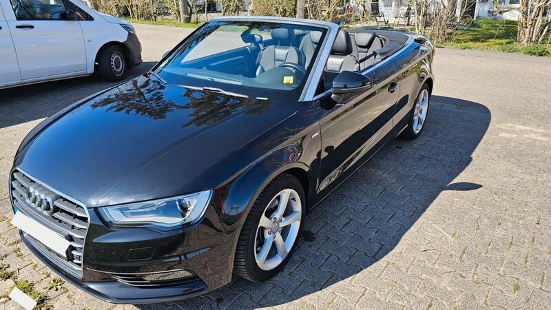 Schwarz Gebraucht 2014 Audi A3 Cabriolet S-Line Cabrio | 13.600 € (Guter Preis) - Bild 1/4