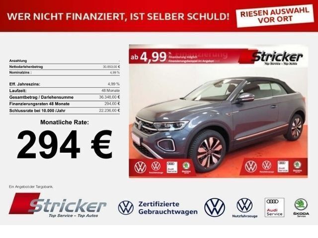 Grau Neu 2025 VW T-Roc Cabriolet Move Cabrio | 30.850 € (Teuer) - Bild 1/4