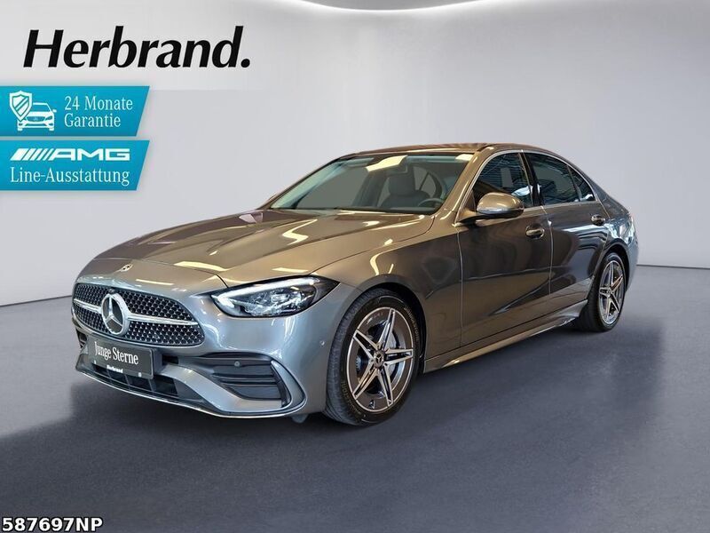 Grau Gebraucht 2024 Mercedes C300 AMG Limousine | 46.480 € (Guter Preis) - Bild 1/4