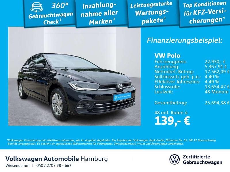 Deep black perleffekt Gebraucht 2024 VW Polo Style Limousine | 22.930 € (Fairer Preis) - Bild 1/3