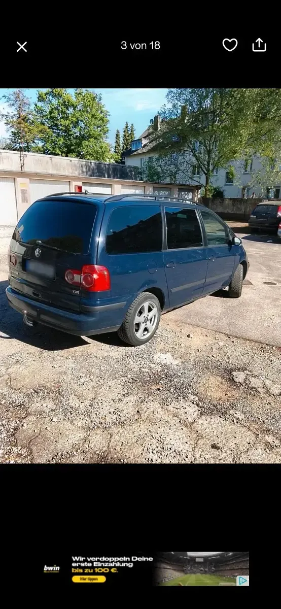 Gebraucht VW Sharan 116 PS (85 kW) 2007 Blau Van / Kleinbus