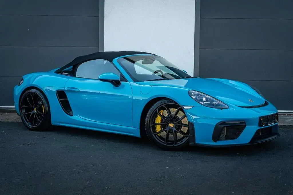 Gebraucht Porsche 718 Spyder 420 PS (308 kW) 2020 Blau Cabrio