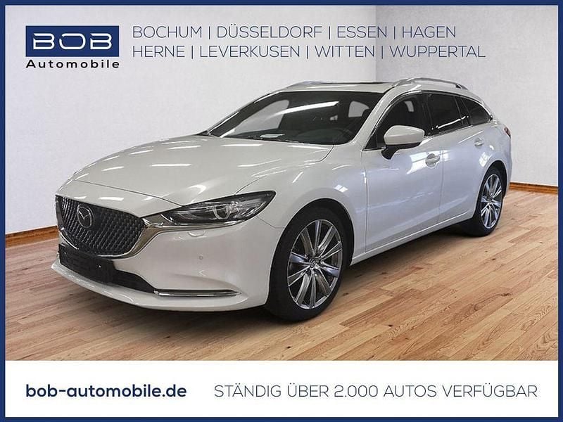 Rhodium white (weiß) Gebraucht 2024 Mazda 6 Takumi-Line Kombi | 31.450 € (Fairer Preis) - Bild 1/3