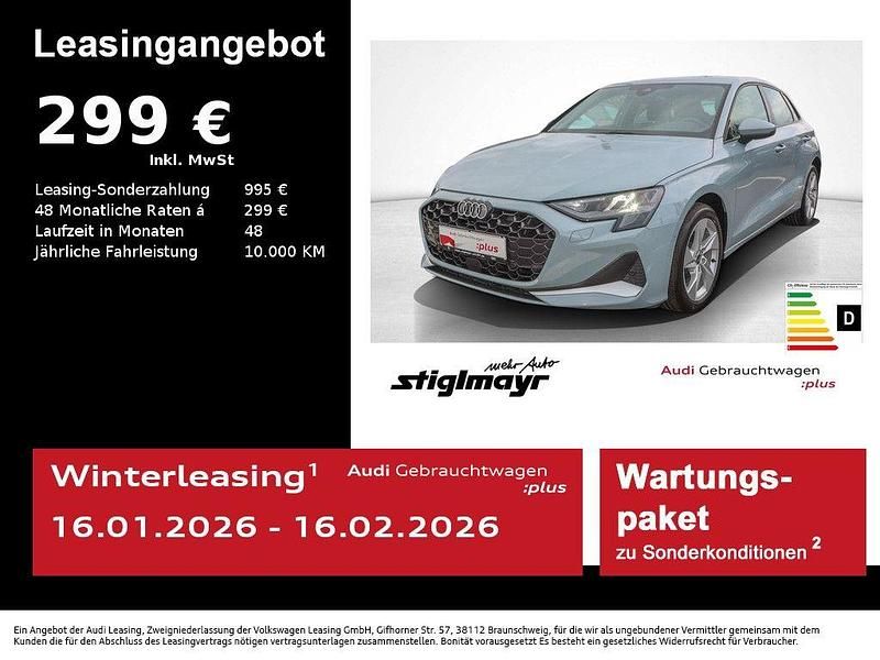 Pfeilgrau perleffekt Gebraucht 2024 Audi A3 Advanced Plus Limousine | 32.370 € (Superpreis) - Bild 1/4