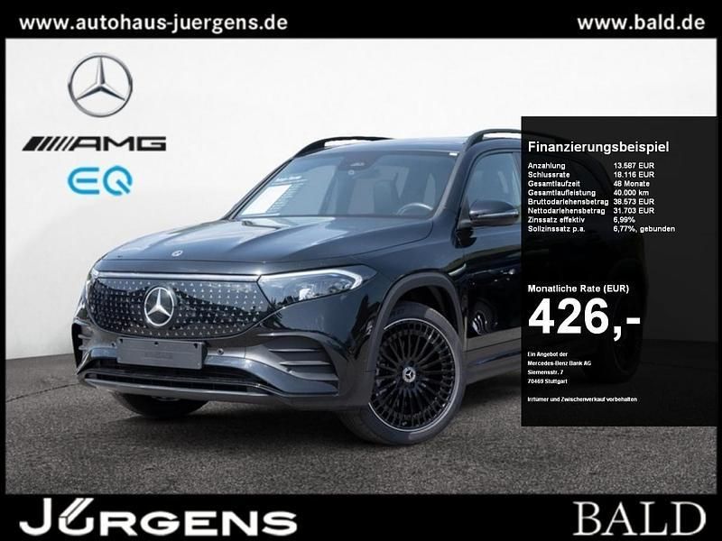 Schwarz kosmosschwarz metallic Gebraucht 2024 Mercedes EQB350 AMG SUV | 48.880 € - Bild 1/4