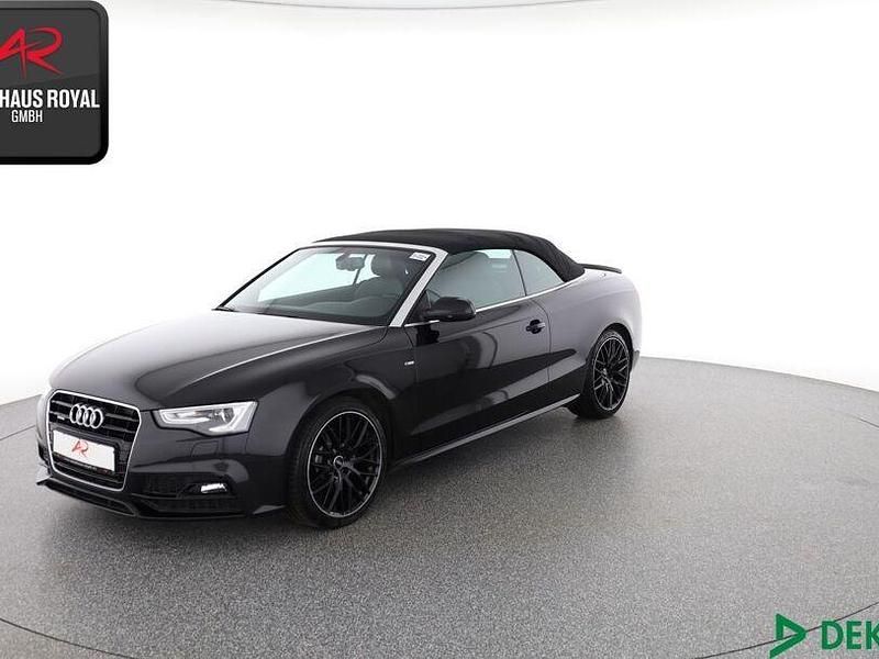Schwarz (metallic) Gebraucht 2015 Audi A5 Cabriolet S-Line Cabrio | 20.680 € (Fairer Preis) - Bild 1/4