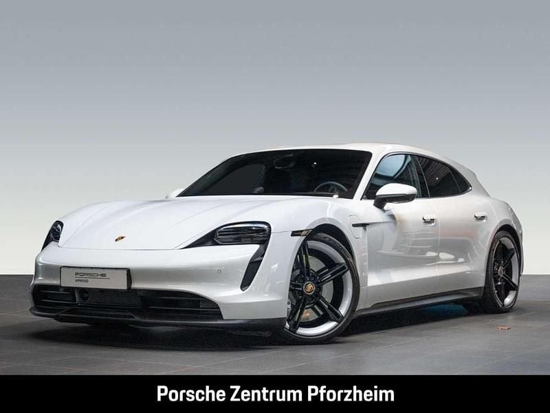 Weiss Gebraucht 2022 Porsche Taycan Sport Turismo Limousine | 68.880 € (Fairer Preis) - Bild 1/4