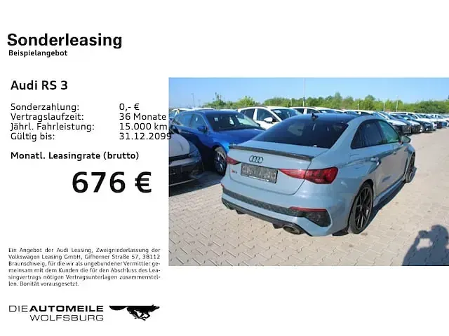 Gebraucht Audi RS3 Ambiente 400 PS (294 kW) 2022 Kemoragrau metallic Limousine