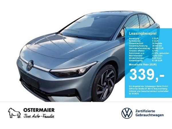 Blau (stonewashed blue) Gebraucht 2025 VW ID.7 Pro Performance Limousine | 44.579 € (Superpreis) - Bild 1/4