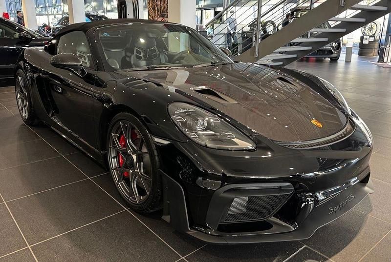 Neu Porsche Boxster Spyder 500 PS (367 kW) 2025 Schwarz Cabrio