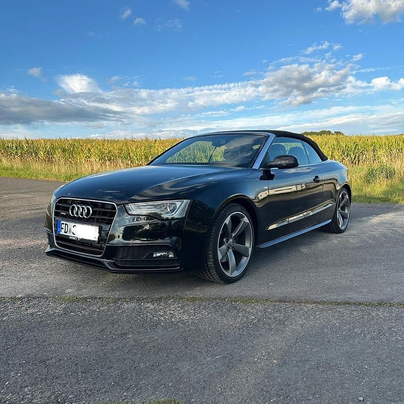 Schwarz Gebraucht 2013 Audi A5 Cabriolet S-Line Cabrio | 13.800 € (Fairer Preis) - Bild 1/4