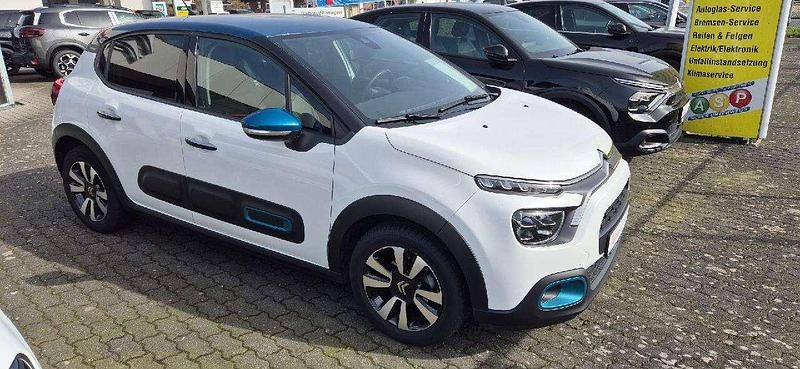 Gebraucht Citroën C3 Shine 110 PS (80 kW) 2022 Polar weiß/dach blau Kleinwagen