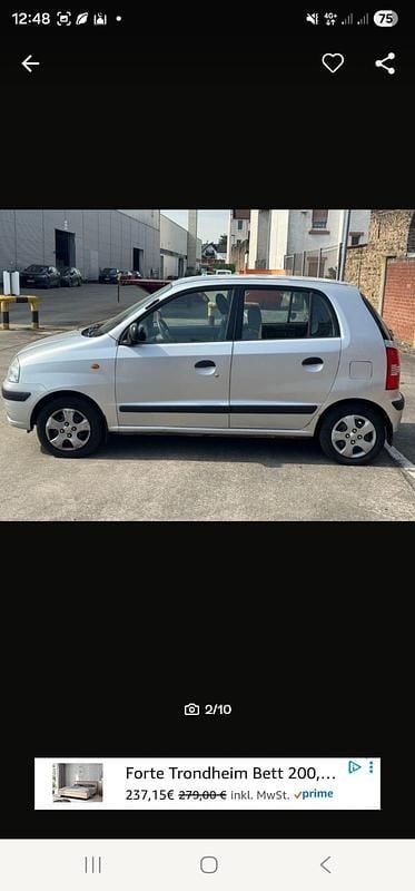 Silber Gebraucht 2005 Hyundai Atos Kleinwagen | 1.650 € - Bild 1/4