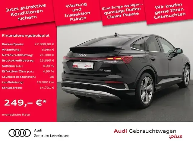 Gebraucht Audi Q4 Sportback e-tron Sport 219 kW (299 PS) 2023 Schwarz SUV