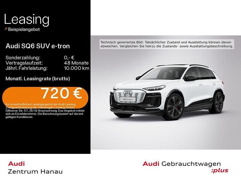 Gletscherweiß metallic Gebraucht 2025 Audi SQ6 e-tron Sport SUV | 81.499 € (Guter Preis) - Bild 1/4