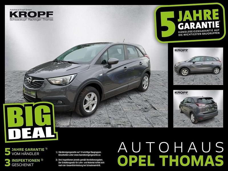 Mondstein grau/e:vulkan grau Gebraucht 2020 Opel Crossland Edition SUV | 13.490 € (Fairer Preis) - Bild 1/4
