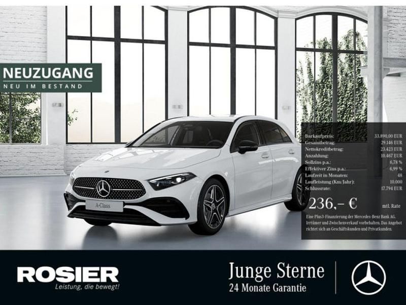 Weiss / polarweiß Gebraucht 2024 Mercedes 200 AMG Coupé | 33.890 € (Superpreis) - Bild 1/2