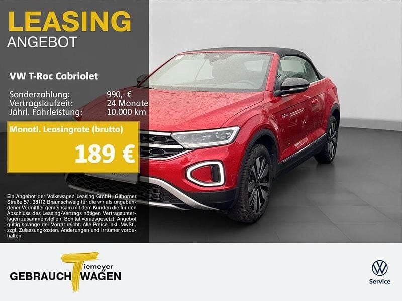 Gebraucht VW T-Roc Cabriolet Goal 116 PS (85 kW) 2025 Kings red metallic Cabrio