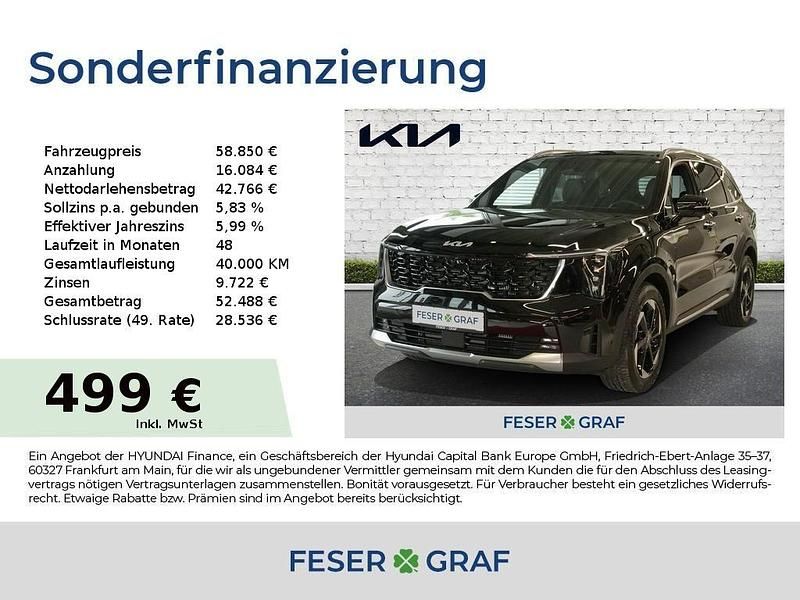 Schwarz Neu 2025 Kia Sorento Platinum SUV | 58.850 € (Fairer Preis) - Bild 1/4