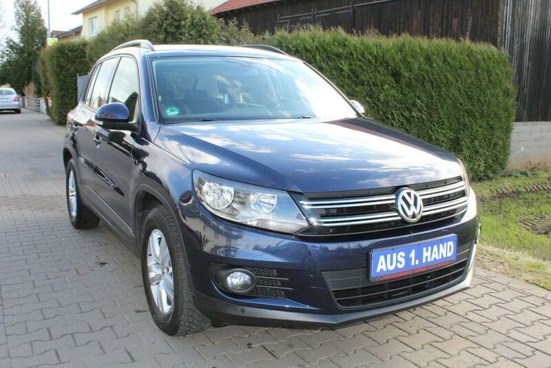 Blau metallic Gebraucht 2014 VW Tiguan SUV | 13.980 € (Etwas zu teuer) - Bild 1/4