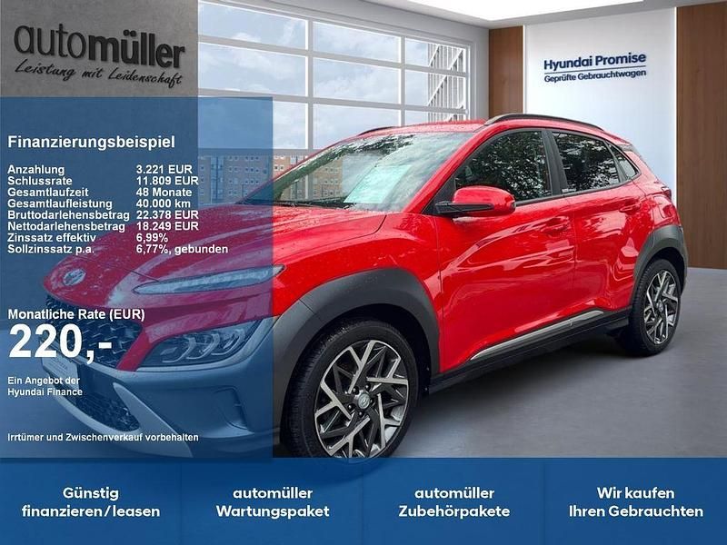 Ignite flame / sol Gebraucht 2021 Hyundai Kona Prime SUV | 21.470 € (Fairer Preis) - Bild 1/4