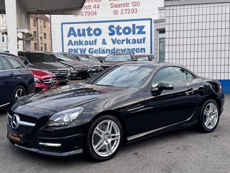 Schwarz Gebraucht 2011 Mercedes SLK200 AMG line Cabrio | 19.850 € (Fairer Preis) - Bild 1/4