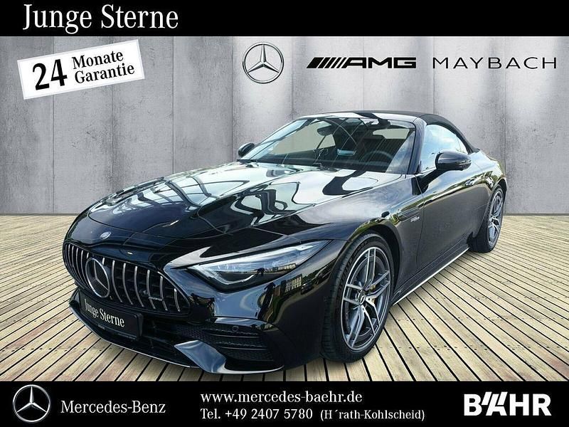 Lack obsidianschwarz (metallic) Gebraucht 2024 Mercedes SL43 AMG AMG Cabrio | 104.950 € (Etwas zu teuer) - Bild 1/4