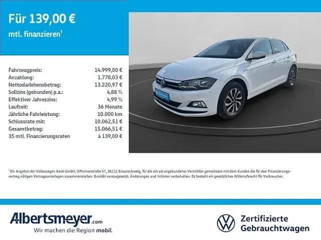 Gebraucht VW Polo Active 70 PS (51 kW) 2021 Weiß Kleinwagen
